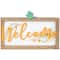Pumpkins and Sunflowers Welcome Fall Harvest Wall Sign - 11"